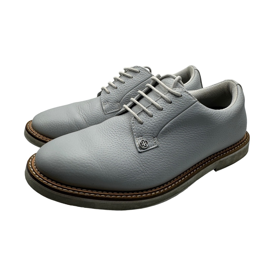 G/FORE Gallivanter Golf Shoes Grey Pebble Leather G4MS22EF02 Men's Size 8.5